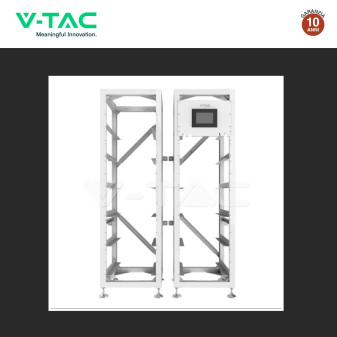 V-Tac Kit 10 Accumulatori BMS Stack LiFePO4 Fotovoltaico Rack