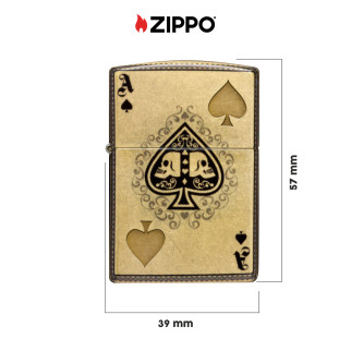 Accendino Zippo mod. 46388 Ace of Spades Design