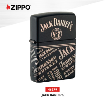 Accendino Zippo 46279 Jack Daniel's Antivento Ricaricabile