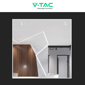 V-Tac Faretto LED COB 12W Incasso Rotondo Orientabile CCT