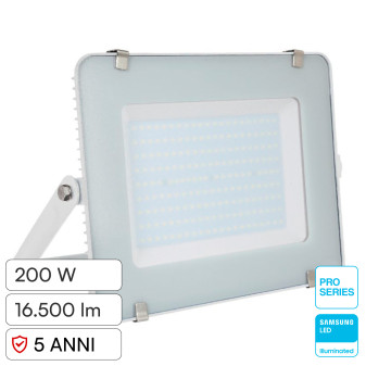 VT-200 Faro LED SMD 200W IP65 Chip Samsung Bianco V-Tac