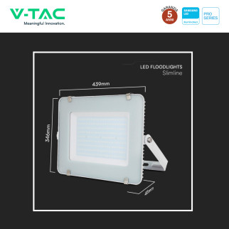 VT-200 Faro LED SMD 200W IP65 Chip Samsung Bianco V-Tac