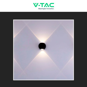 V-Tac VT-2502 Applique LED 2W COB IP54 Doppio Fascio Luminoso