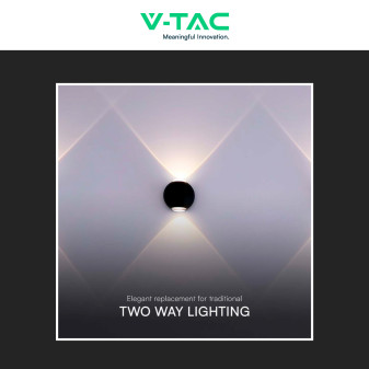 V-Tac VT-2502 Applique LED 2W COB IP54 Doppio Fascio Luminoso