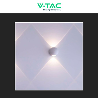 V-Tac VT-2502 Applique LED 2W COB IP54 Doppio Fascio Luminoso