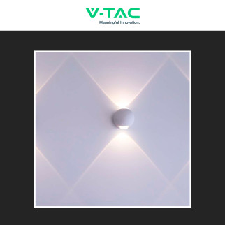 V-Tac VT-2502 Applique LED 2W COB IP54 Doppio Fascio Luminoso