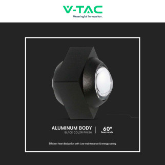 V-Tac VT-2503 Applique LED 2W COB IP54 Doppio Fascio Luminoso