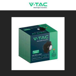 V-Tac VT-2503 Applique LED 2W COB IP54 Doppio Fascio Luminoso