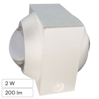 V-Tac VT-2503 Applique LED 2W COB IP54 Doppio Fascio Luminoso