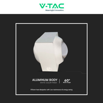 V-Tac VT-2503 Applique LED 2W COB IP54 Doppio Fascio Luminoso