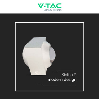 V-Tac VT-2503 Applique LED 2W COB IP54 Doppio Fascio Luminoso