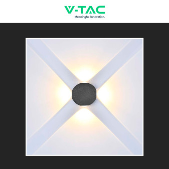 V-Tac VT-2544 Applique LED 4W COB IP54 con 4 Fasci Luminosi
