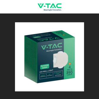V-Tac VT-2544 Applique LED 4W COB IP54 con 4 Fasci Luminosi
