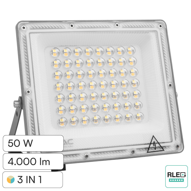V-Tac VT-44050CCT Faro LED 50W SMD IP65 Led Sostituibili