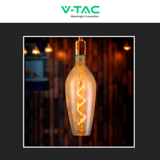 V-Tac VT-2272 Lampadina LED E27 4W B125 Filament Spiral