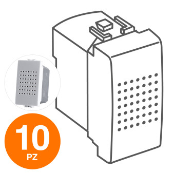 MAPAM Suoneria (6A-220V) JOY Bianco - Confezione 10pz - mod. 524B - Compatibile con BTicino MATIX