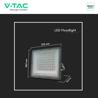 V-Tac VT-44100CCT Faro LED 100W SMD IP65 Led Sostituibili