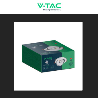 V-Tac Faretto LED COB 28W Incasso Rotondo Orientabile CCT