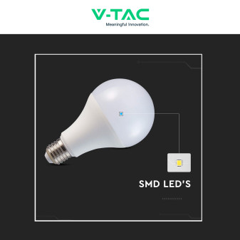 V-Tac Lampadina LED E27 20W Goccia A80 SMD Opaca