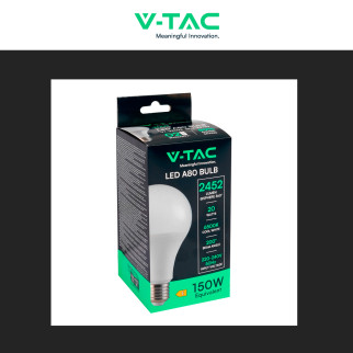 V-Tac Lampadina LED E27 20W Goccia A80 SMD Opaca