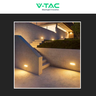 VT-8054 Lampada LED da Muro 12W SMD IP65 Colore Nero V-Tac