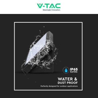 VT-8054 Lampada LED da Muro 12W SMD IP65 Colore Nero V-Tac