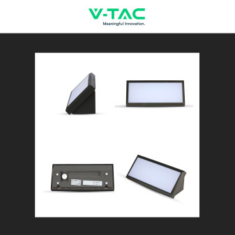 VT-8054 Lampada LED da Muro 12W SMD IP65 Colore Nero V-Tac