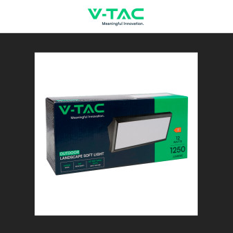 VT-8054 Lampada LED da Muro 12W SMD IP65 Colore Nero V-Tac