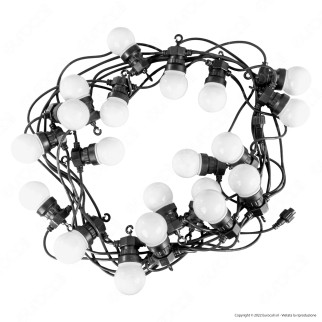VT-71020 Catena da 20 Lampadine LED Mini Globo Bianche IP44 V-Tac
