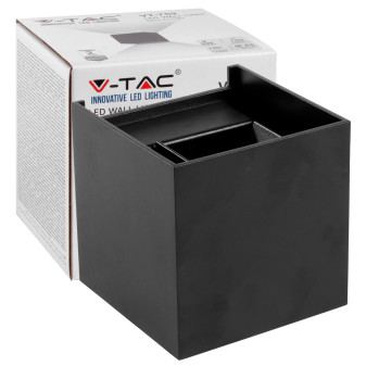 VT-759-12 Lampada LED da Muro 11W Nera con Doppio LED SMD IP65 V-Tac