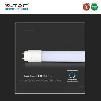 VT-1577 Tubo LED SMD Nano Plastic T8 G13 20W 150cm V-Tac