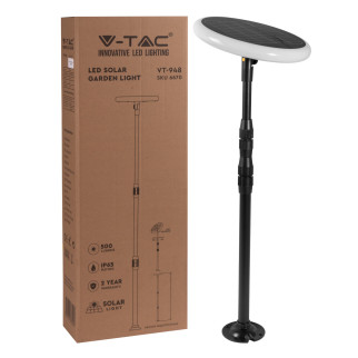 VT-948 LED Solar Garden Light 8W IP65 con Sensore Crepuscolare V-Tac