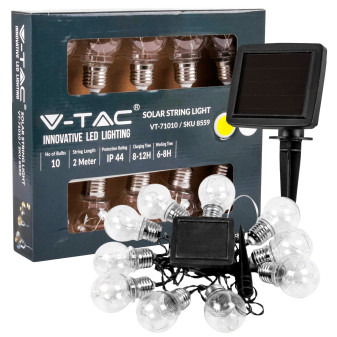 V-Tac VT-71010 Catena da 10 Lampadine di MicroLuci LED con Pannello