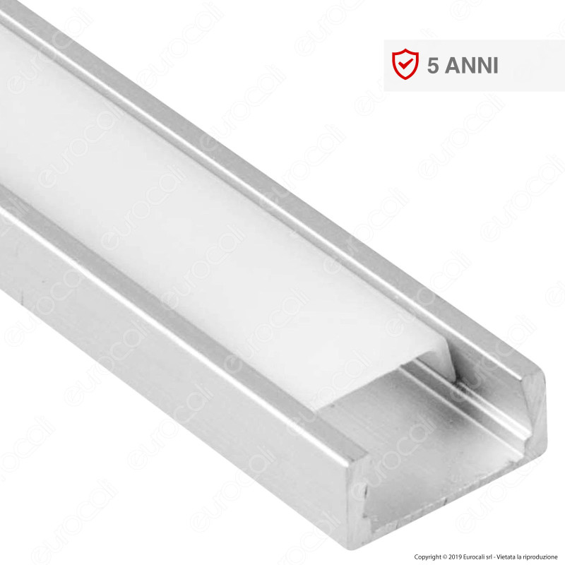 V-Tac VT-9327 Profilo in Alluminio per Strisce LED - Lunghezza 2