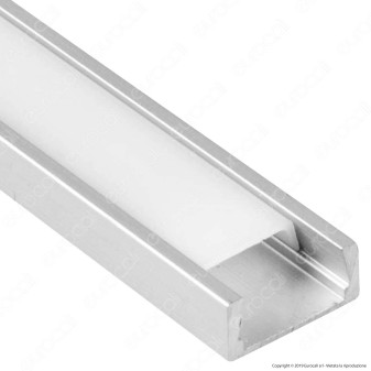 V-Tac VT-9327 Profilo in Alluminio per Strisce LED - Lunghezza 2