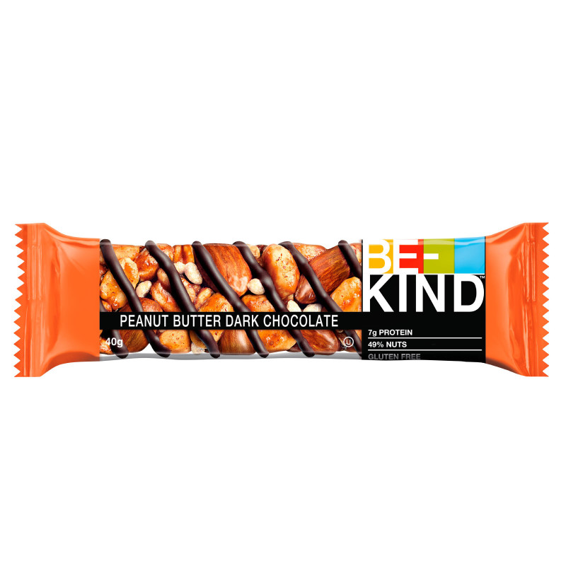 Peanut Butter Dark Chocolate Barretta 40g Be-Kind