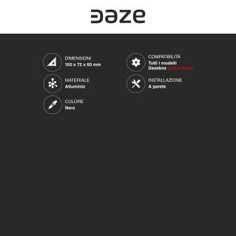 Supporto da Parete Daze per Cavo di Ricarica Wall Box Dazebox