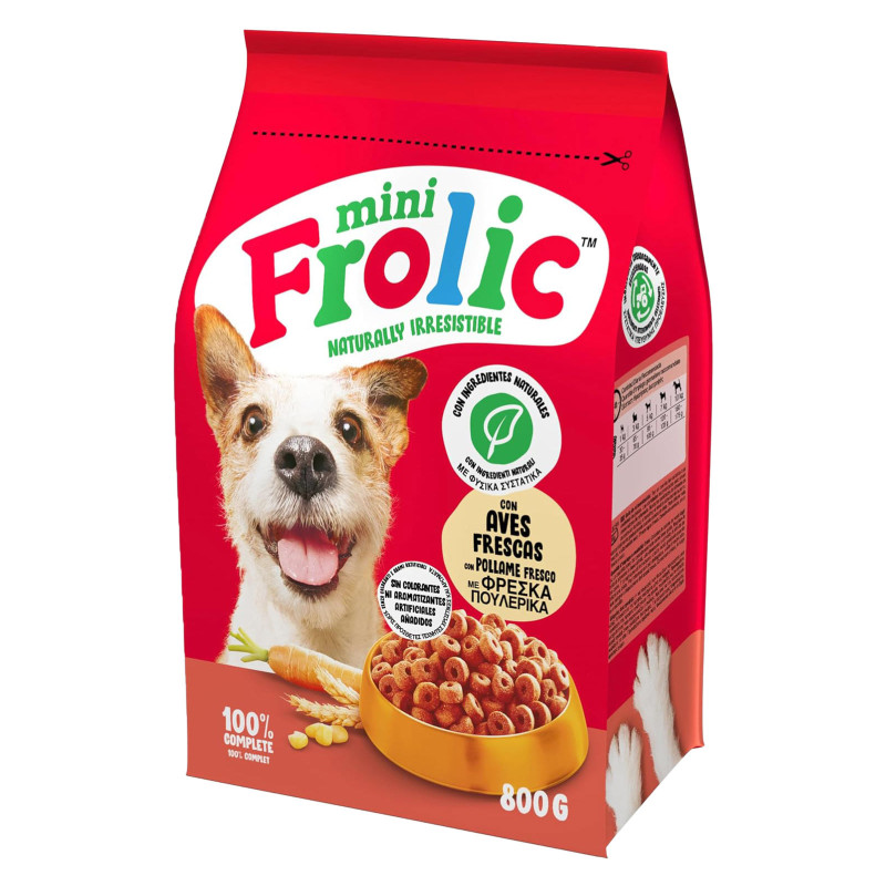 Cibo Secco per Cani con Pollo Verdure e Cereali Frolic Mini