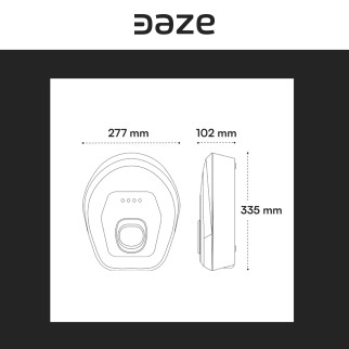 Wall Box Daze 7,4kW Monofase Dazebox Home C con Cavo Tipo 2