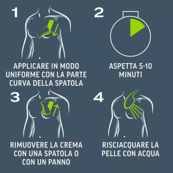 Veet Men Total Pro Crema Depilatoria Petto e Corpo per Pelli Sensibili