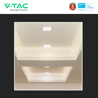 V-TAC PRO VT-61006 Mini Pannello LED Quadrato 6W SMD da Incasso