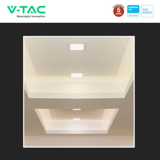 V-TAC PRO VT-61006 Mini Pannello LED Quadrato 6W SMD da Incasso