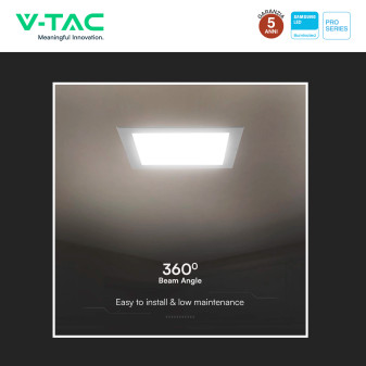 V-TAC PRO VT-61006 Mini Pannello LED Quadrato 6W SMD da Incasso