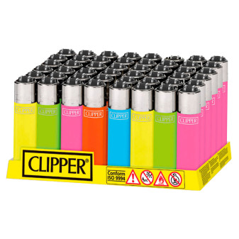 Clipper Micro Accendino a Pietrina Fluo Mix 48 Accendini