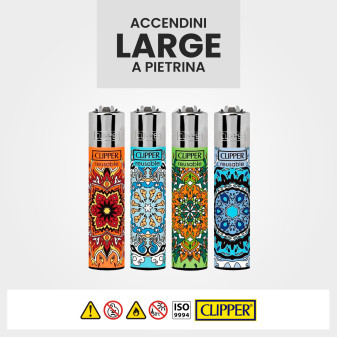 Clipper Large Accendino a Pietrina Mandala 48 Accendini