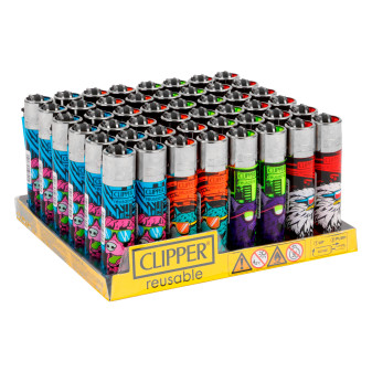 Clipper Large Accendino a Pietrina Cool Animals 48 Accendini