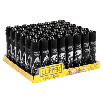 Clipper Large Accendino a Pietrina Stencil Style 48 Accendini