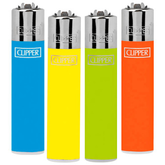 Clipper Micro Accendino a Pietrina Fluo Mix 4 Accendini