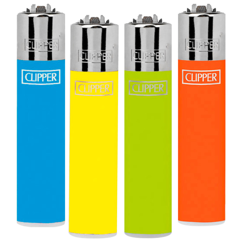 Clipper Micro Accendino a Pietrina Fluo Mix 4 Accendini