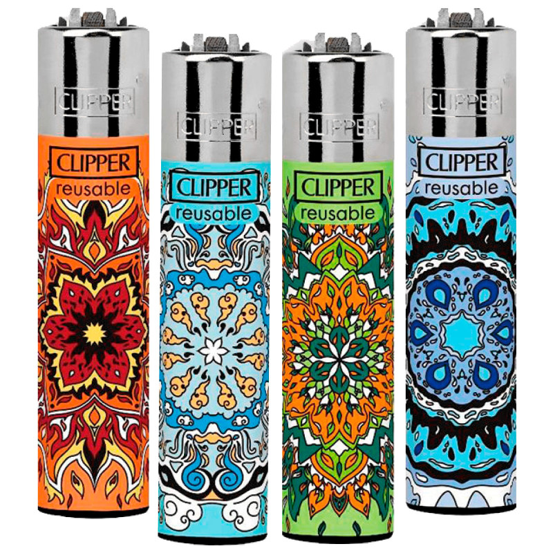 Clipper Large Accendino a Pietrina Mandala 4 Accendini
